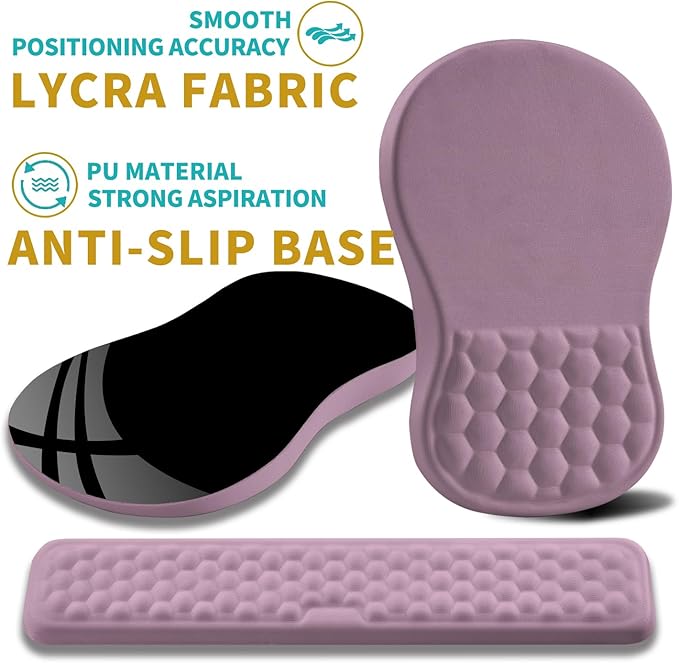 Hokafenle 2 in 1 Ergonomic Mouse Pad Wrist Support & Wrist Rest