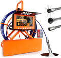 Sewer Camera 100FT/30M Pipe Inspection Borescope Endoscope Camera with Light 6 LEDs 5" IPS Screen 17MM Plumbing Snake 5000 Mah Battery,1080P High-Definition Industrial Sewer Camera