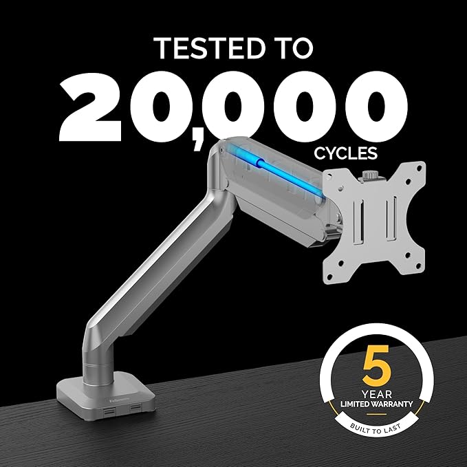 Fellowes Platinum Series Single Monitor Arm