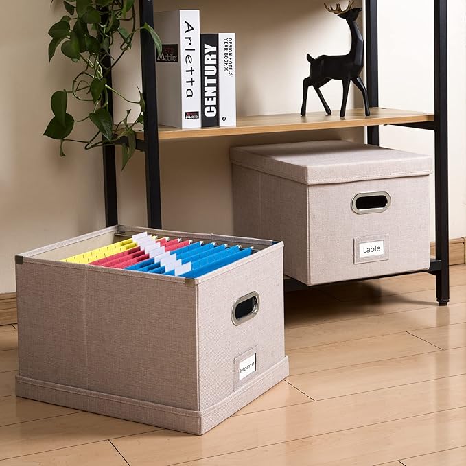PRANDOM File Organizer Box (Set of 4)