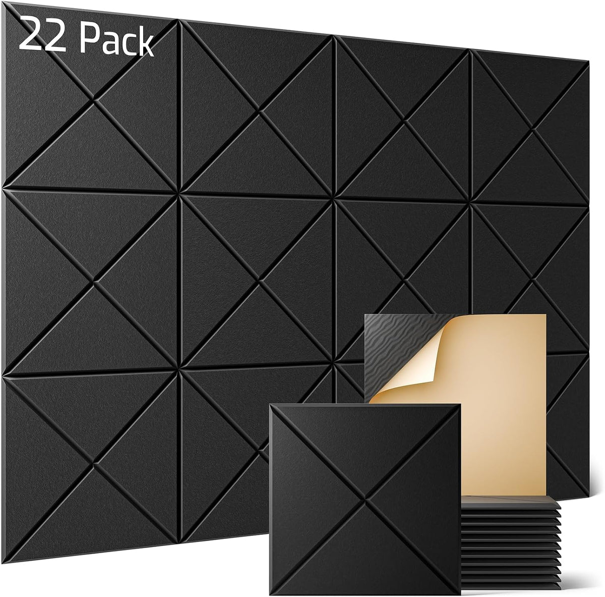 Sonicism 22 Pack X-Lined Acoustic Panels