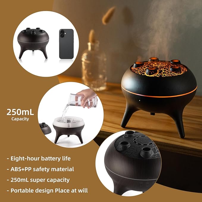 Essential Oil Diffuser 250ML, Jellyfish Diffuser Air Humidifiers Sound Pickup