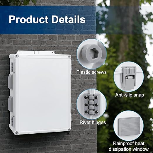 Namunanee Outdoor Electrical Junction Box, ABS Water Resistant Enclosure
