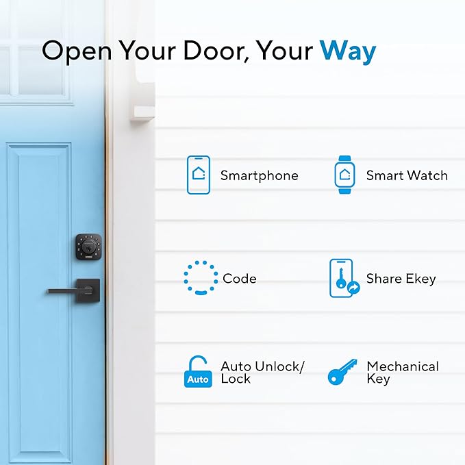 ULTRALOQ U-Bolt Smart Lock, 5-in-1 Keyless Entry Door Lock