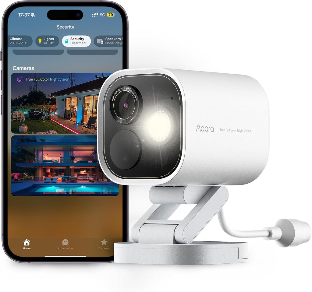 Aqara 4MP Camera Hub G5 Pro PoE, True Color Night Vision Security Camera Outdoor