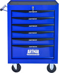 Heavy Duty 6-Drawer Rolling Tool Chest, Key Lock Tool Storage Cabinet with Lockable Casters & Drawer Liners, Mobile Tool Organizer Cart for Garage Workshop Warehouse Repair Shop (Blue)