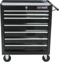 7 Drawers Rolling Tool Cart on Wheels, Multifunctional Organizer Tool Chest Tool Case, Trolley Tool Storage Tool Box for Workshop,Garage,Repair Shop (7 Drawers 24.2" W×12.9" D×30.51" H-Black)