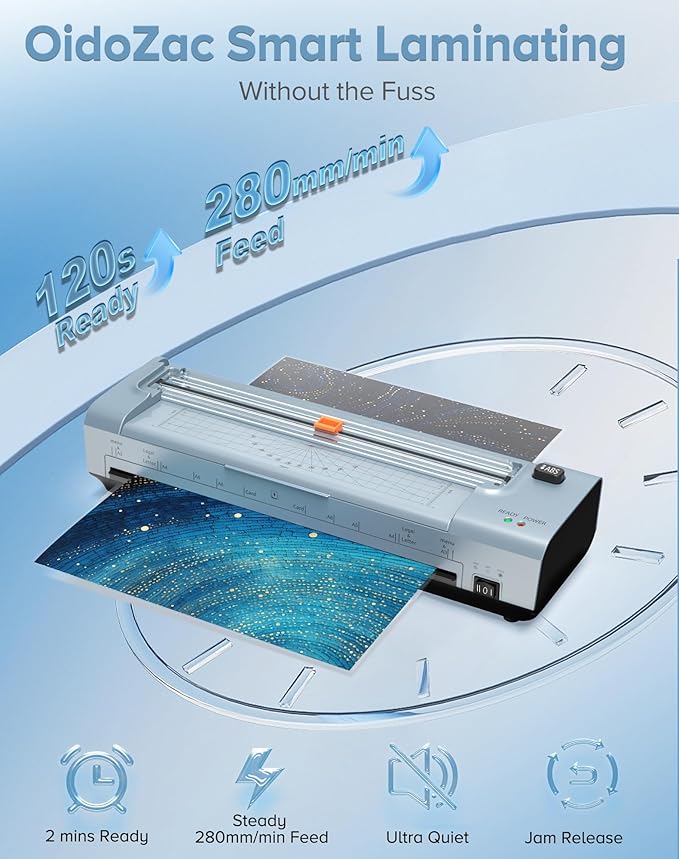 OidoZac 13 Inch Laminator Machine