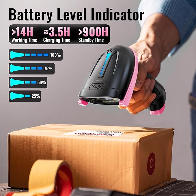 Tera Barcode Scanner Wireless Versatile 2-in-1