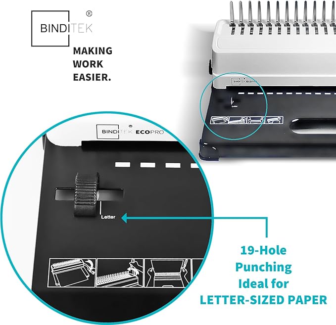 Binditek Binding Machine, 450 Sheets, Comb Binder Machines