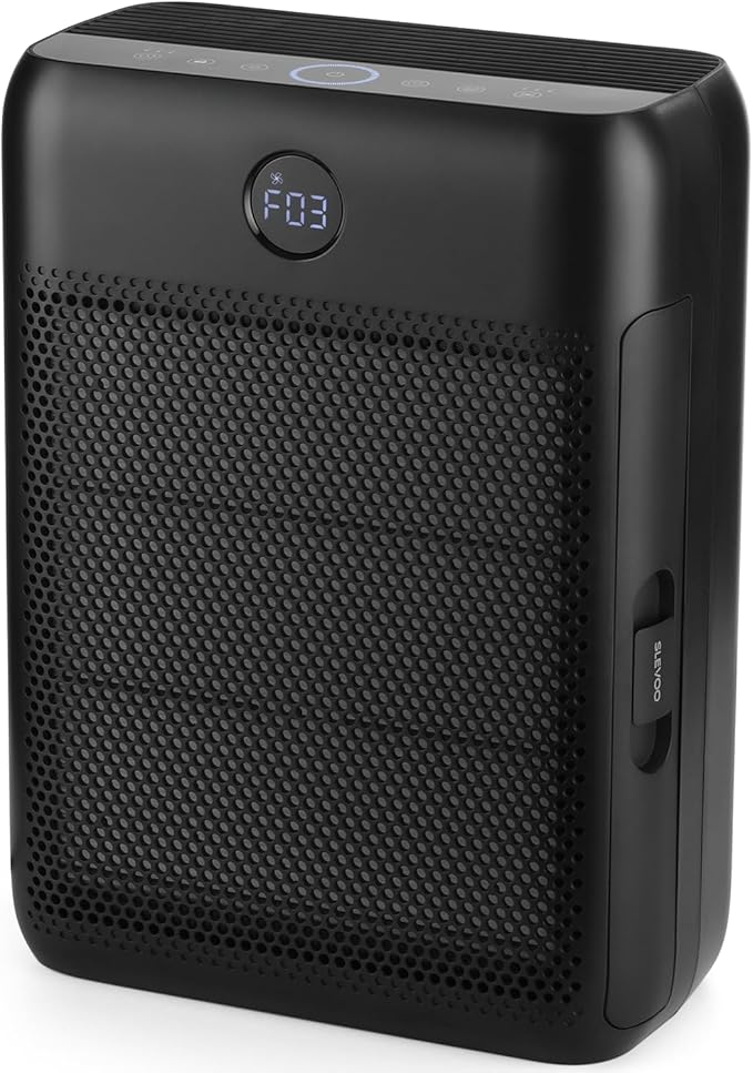 Slevoo Air Purifier for Home Large Room, H13 True HEPA Filter Air Purifiers & 3