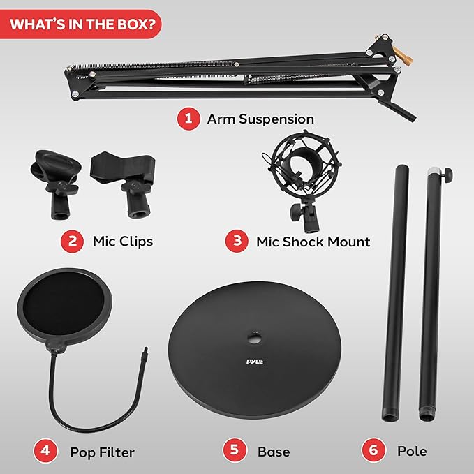 Pyle Microphone Boom Suspension Stand
