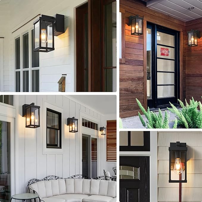 JOKAONOTL Dusk to Dawn Porch Lights