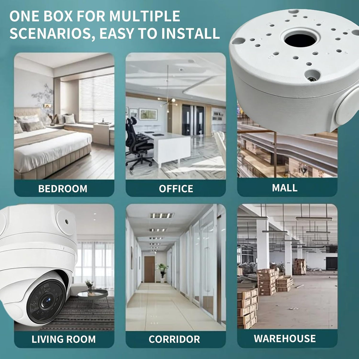 outdoor junction box for dome camera mount ip on a desk or shelf