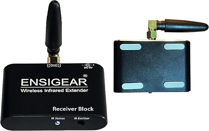 ENSIGEAR Wireless IR Repeater Kit, Infrared Remote Control Extender, Infrared