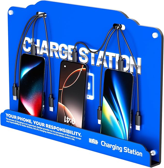 Wall Mounted 8 Port Charging Station