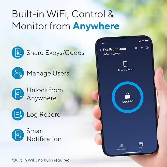 ULTRALOQ U-Bolt Pro WiFi Smart Lock