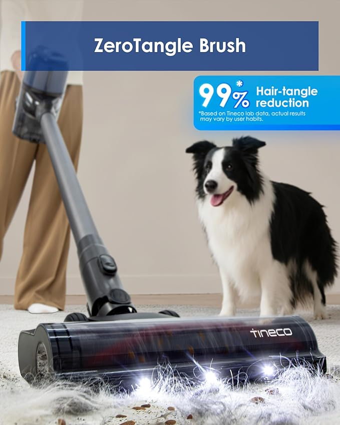 Tineco Pure ONE S30 Cordless Vacuum Cleaner, 150AW Powerful Suction, Zero