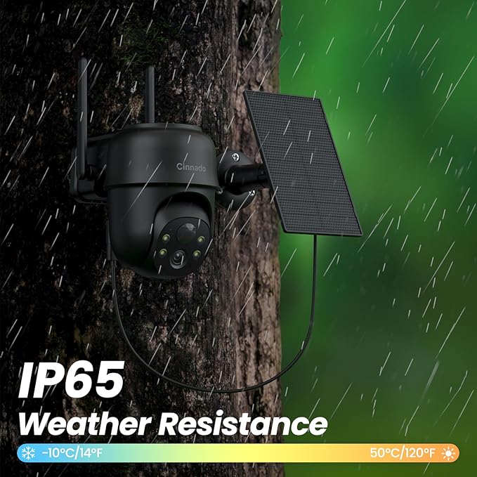 Cinnado 2K Cameras for Home Security-2.4G WiFi Outdoor Camera Wireless