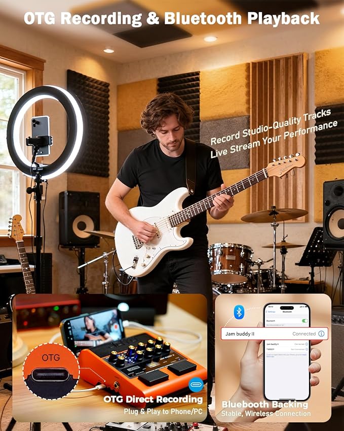 JOYO 10W Portable Guitar Practice Amp & Multi-Effects Pedal Combo Amplifier