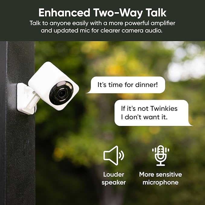 WYZE Cam v4, 2.5K AI Security Camera, Indoor/Outdoor Cameras (2 Pack)