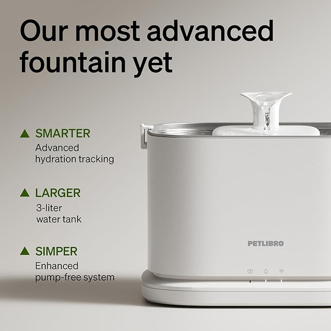 PETLIBRO Upgrade Cat Water Fountain Stainless Steel Tray, Dockstream 2 Cat