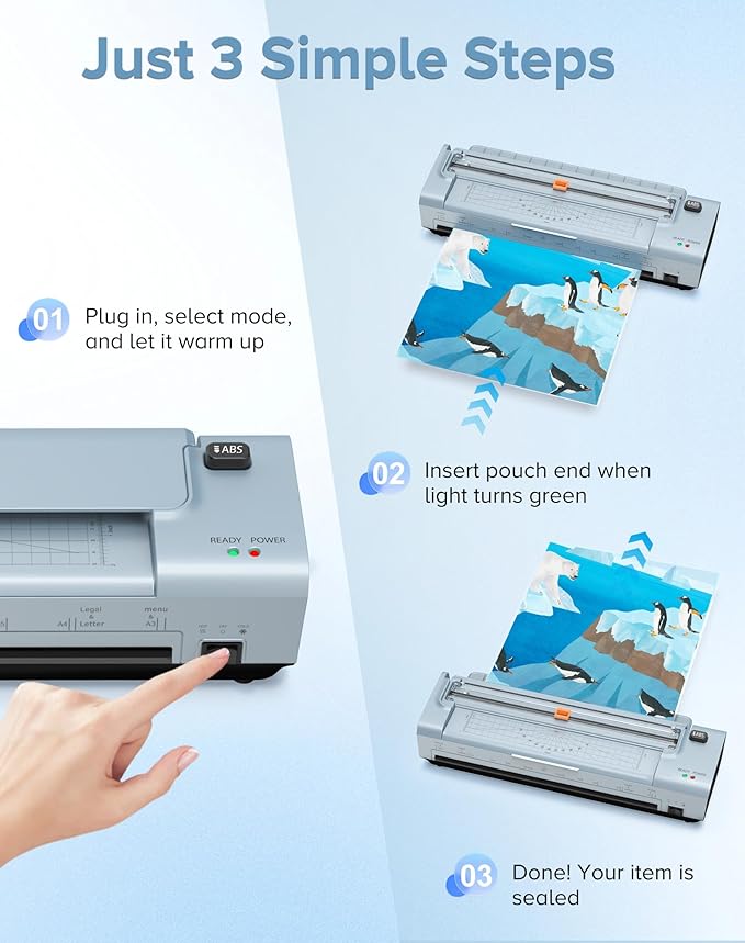 OidoZac 13 Inch Laminator Machine