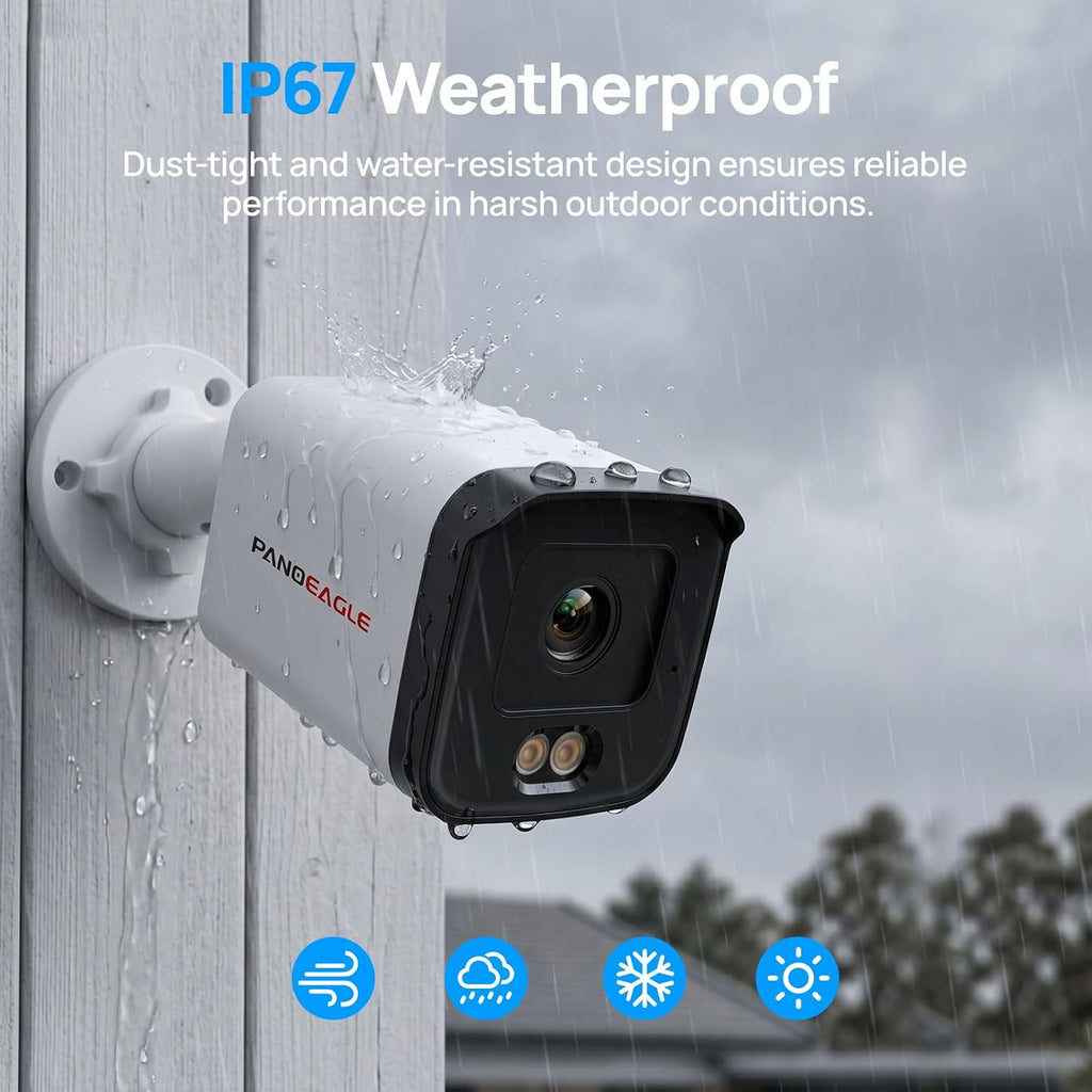 panoeagle 5mp full color poe ip camera outdoor, view 9