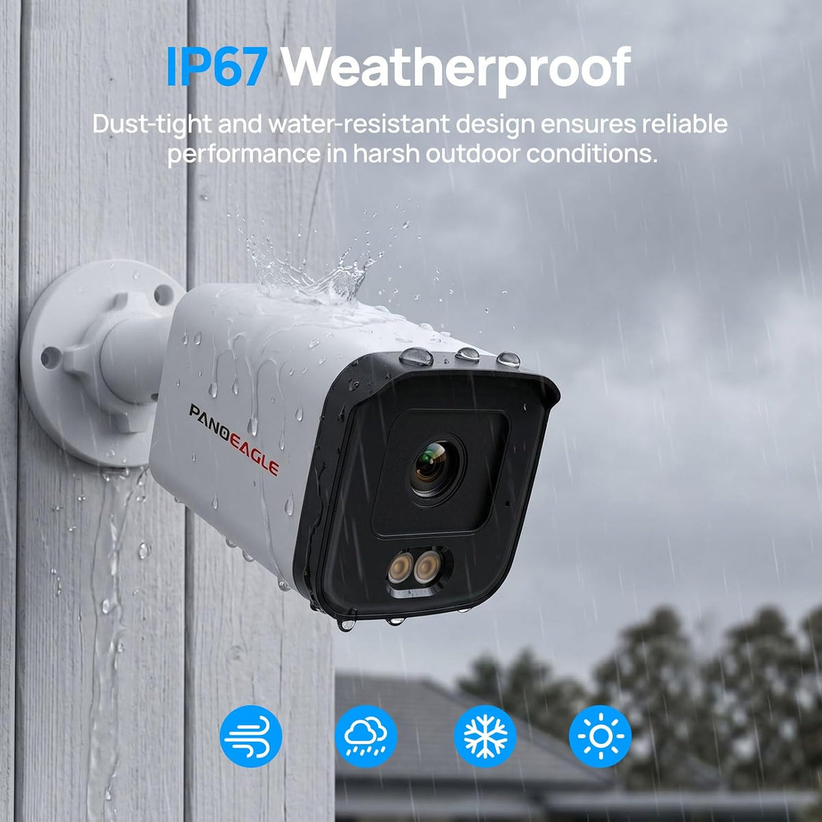 panoeagle 5mp full color poe ip camera outdoor, view 9