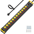 CRST 12 Outlet Heavy Duty Metal Power Strip