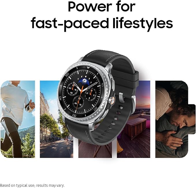 Samsung Galaxy Watch 8 Classic 46mm LTE Smartwatch, Cushion Design, Rotating
