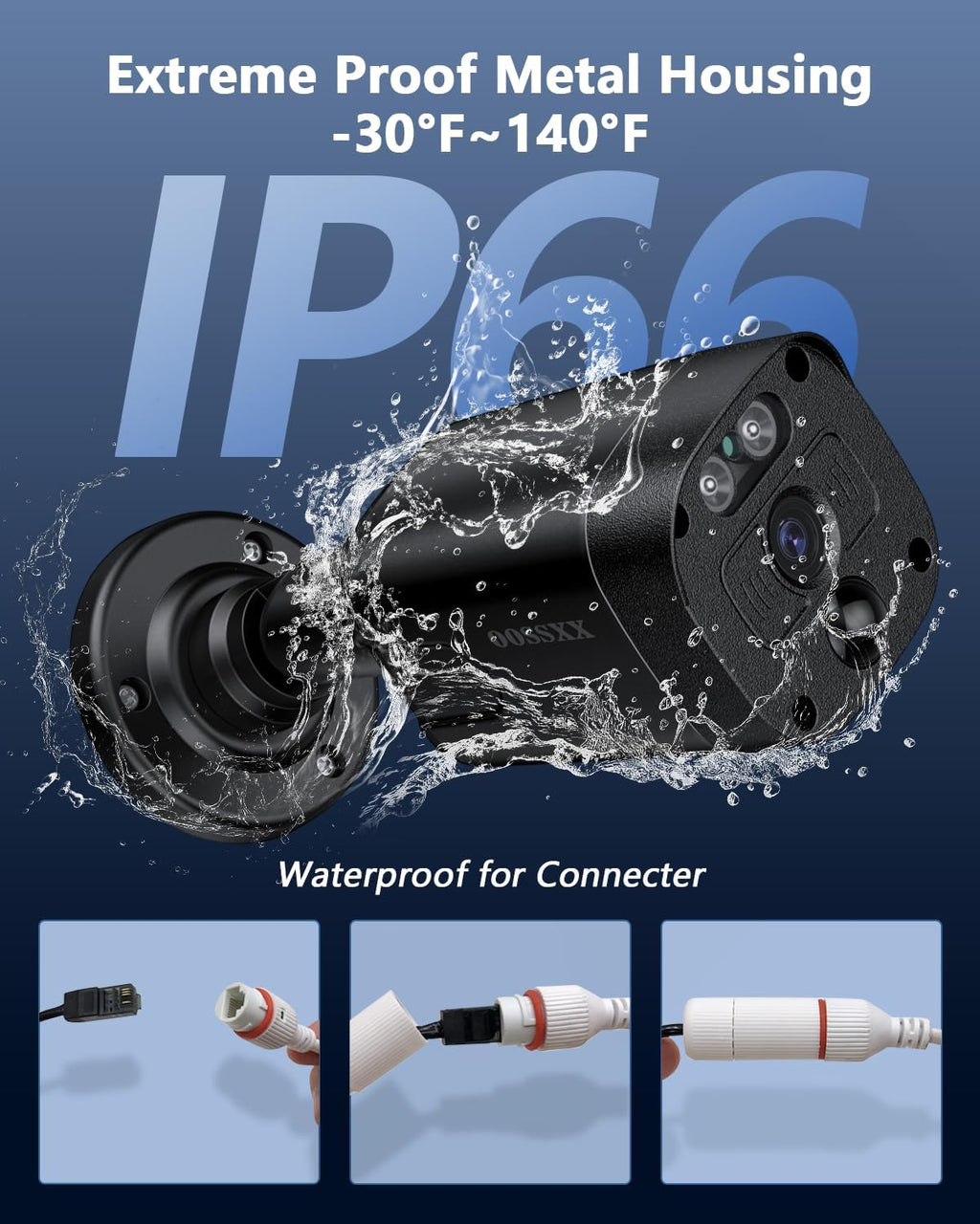 4k poe ip cameras outdoor home security camera on a desk or shelf