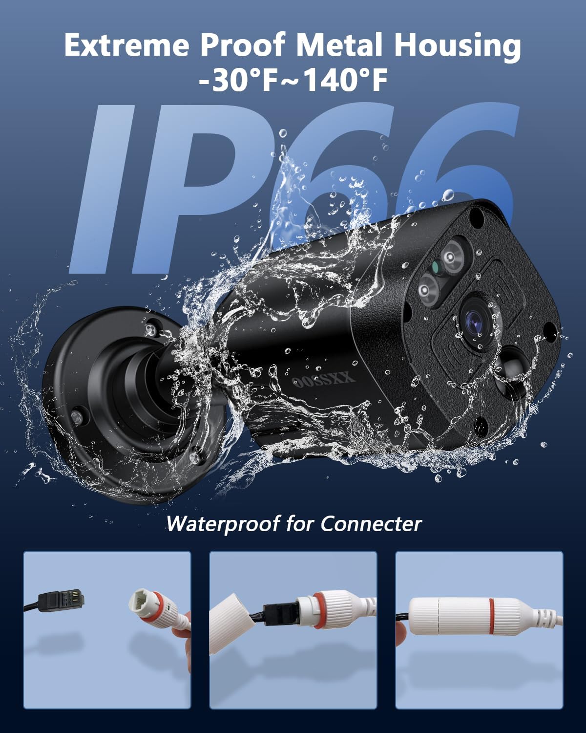 4k poe ip cameras outdoor home security camera on a desk or shelf