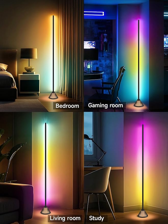 Tyute Corner Floor Lamp, Smart RGB LED Corner Lamp