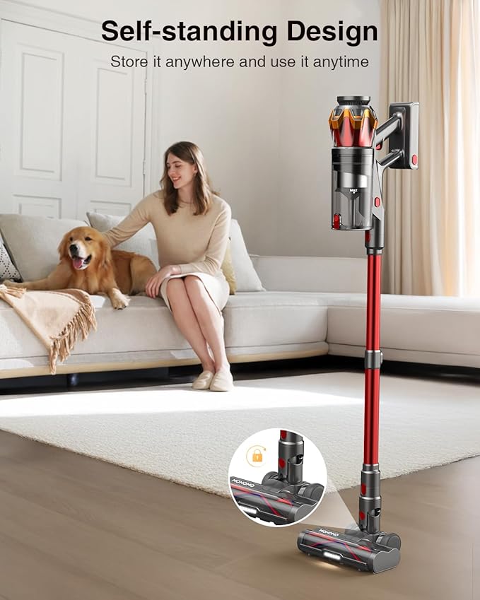 Cordless Vacuum Cleaner, 650W 55KPa 70Mins Vacuum Cleaners
