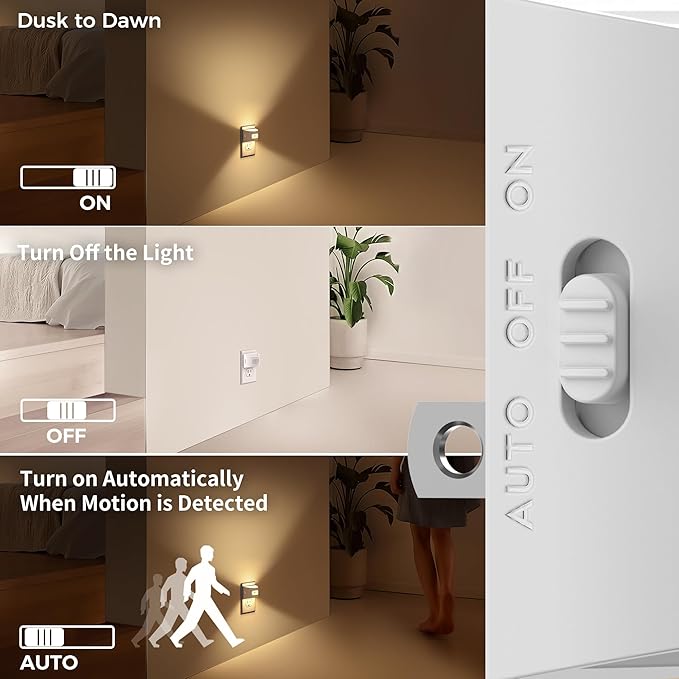 DORESshop LED Night Light, Night Lights Plug into Wall, Plug in Night Light