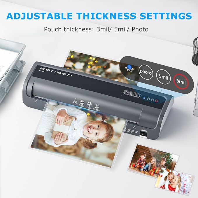 Laminator Machine, Bonsen 13 Inch Wide Thermal Laminator
