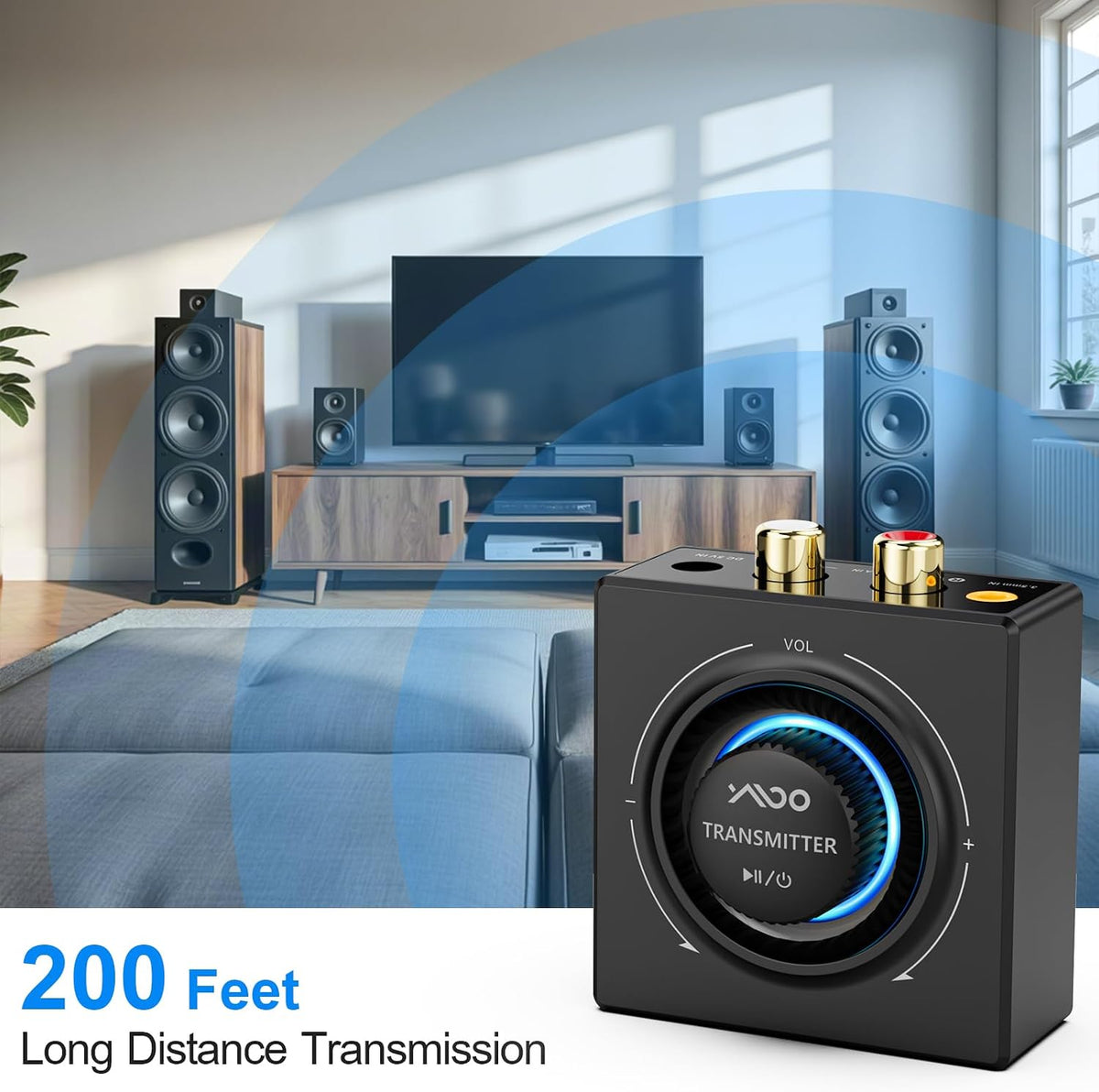 ymoo 2.4ghz wireless audio transmitter and receiver, package contents