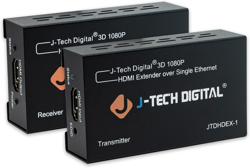 J-Tech Digital HDMI Extender over cat5e/6 1080P@200ft HDMI Balun Over Single
