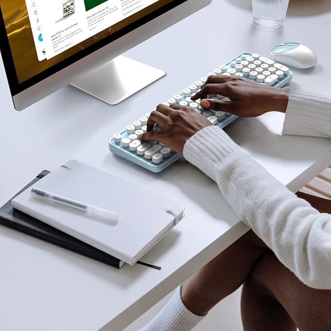 MOFII Wireless Keyboard and Mouse Combo, Computer Full Size 2.4G Plug and Play