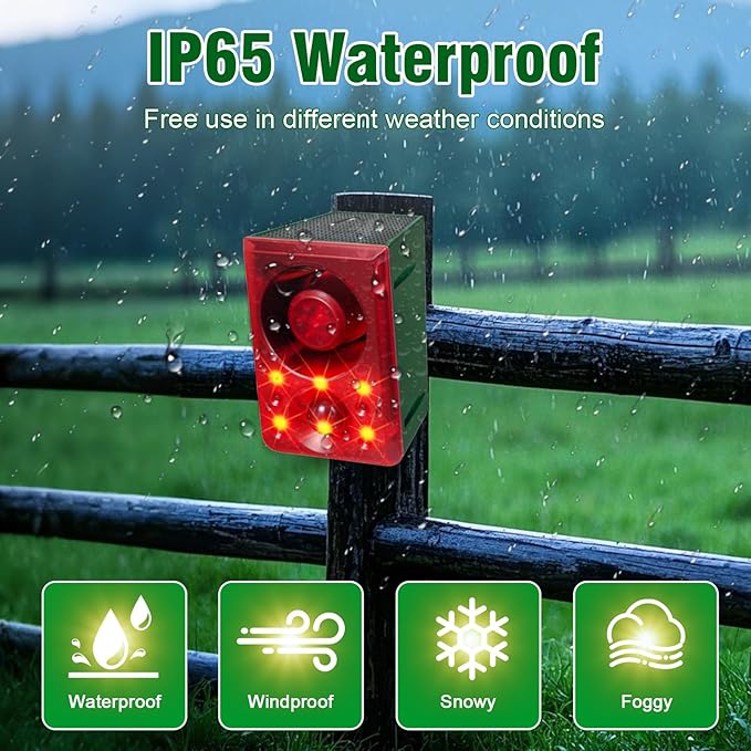 ChunHee Solar Outdoor Motion Sensor Alarm
