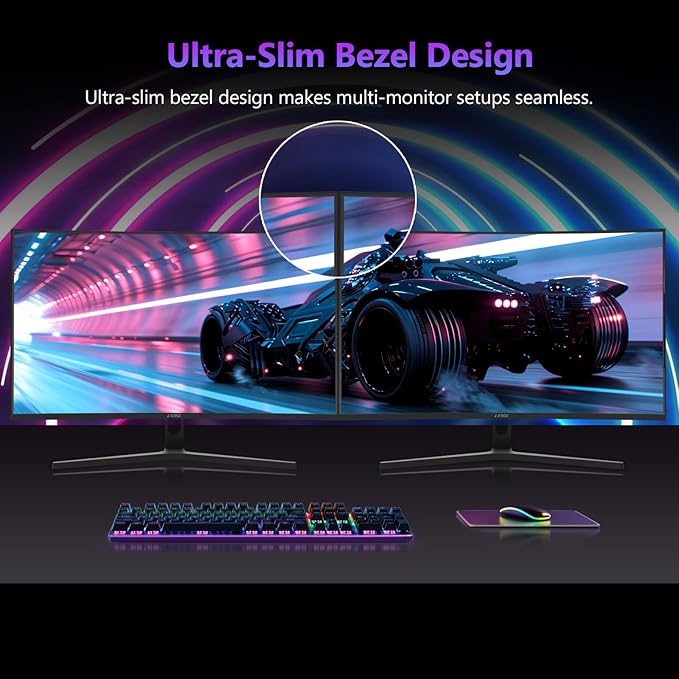 Z-Edge 27 inch Curved Gaming Monitor, FHD 1080P 300Hz 240Hz PC Monitor