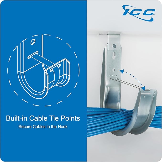 ICC Ceiling Mount J Hook 2” (25-Pack)