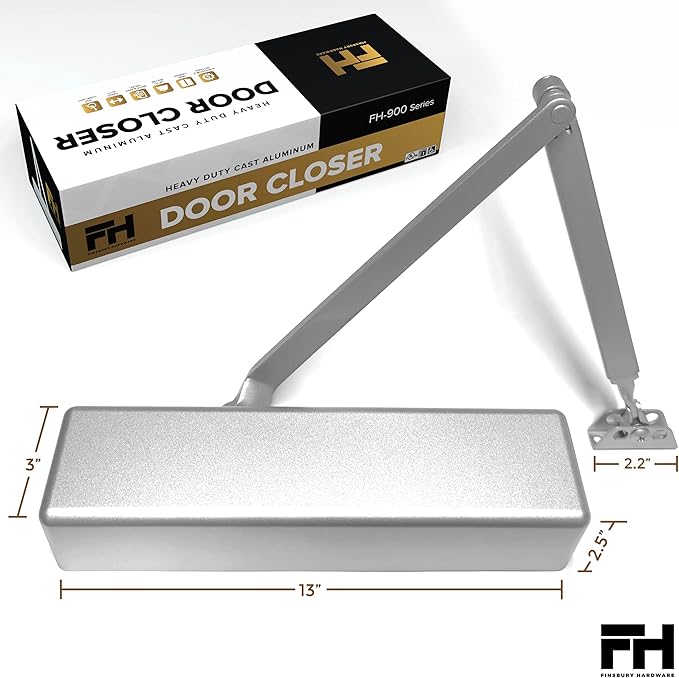 Finsbury Commercial Door Closer Automatic Heavy Duty High Traffic Adjustable