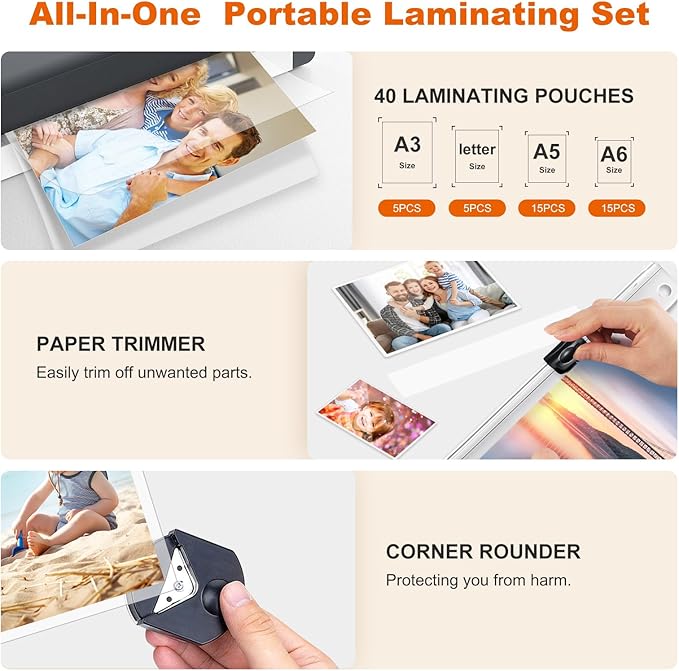 Bonsaii Laminator, 13 Inch 7-in-1 Thermal Laminator Machine