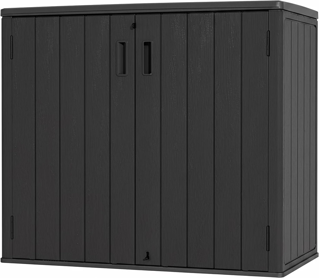 Mrosaa Horizontal Outdoor Storage Cabinet 37Cu.ft,Waterproof