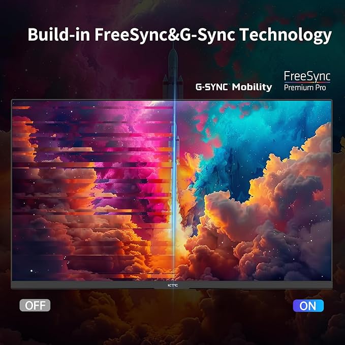 KTC 24 Inch QHD 100Hz Computer Monitor IPS 2K, 1300:1 Contrast, Anti-Blue Light