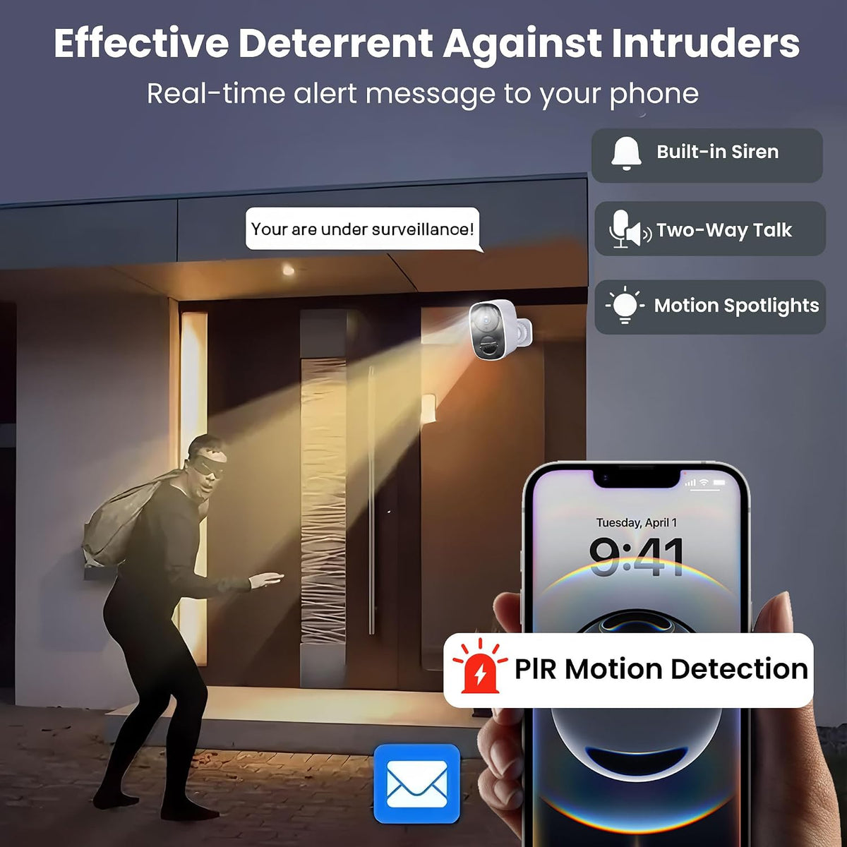 2026 upgraded 2k security cameras wireless outdoor, free on a desk or shelf