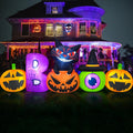 Danxilu 8FT Halloween Inflatable Pumpkin with Black Cat Outdoor Decorations