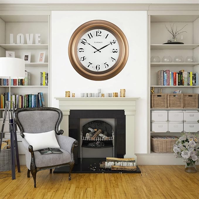 CLXEAST 18 Inch Glow in The Dark Wall Clocks